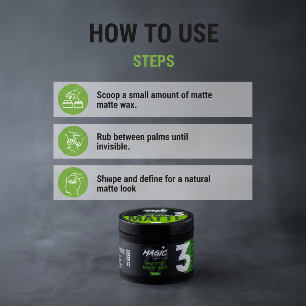 Magic Cosmetics Hair Styling Wax 150ml – Matte No. 3