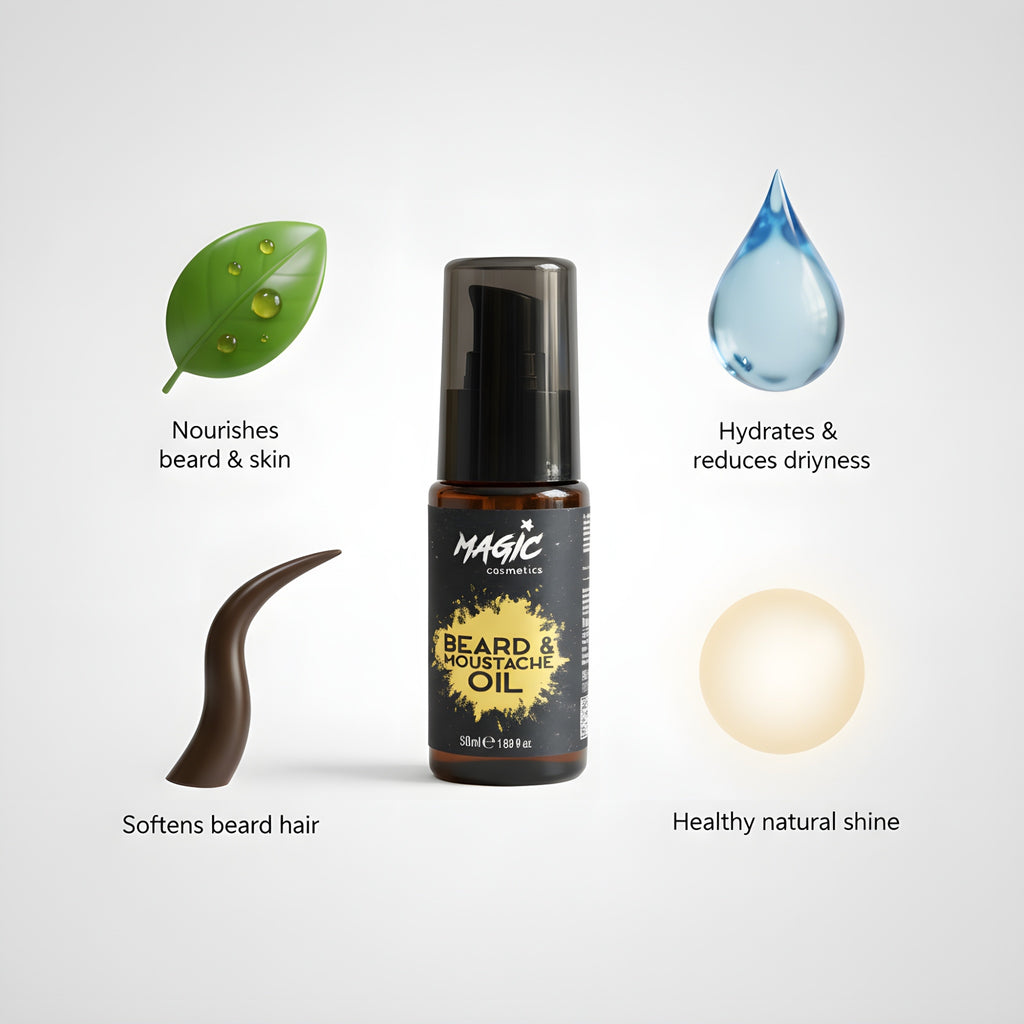 Magic Cosmetics Beard & Moustache Oil 50ml